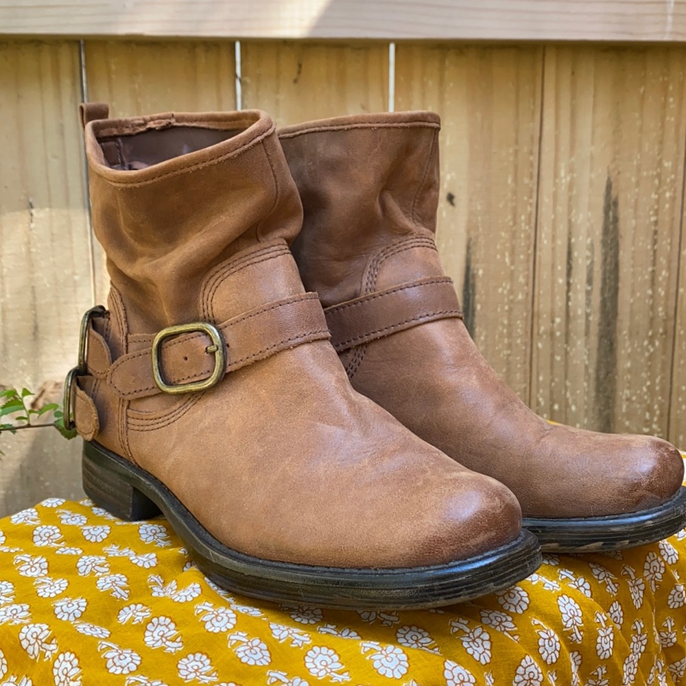 Lucky Brand Slouchy Ankle Boots, Size 6